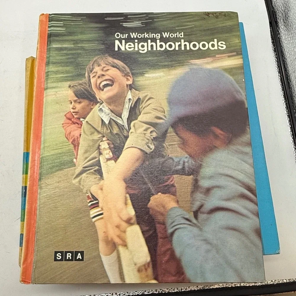 Vintage 1960s 1970s School Textbook Lot SRA Mathematics Spelling Social Studies